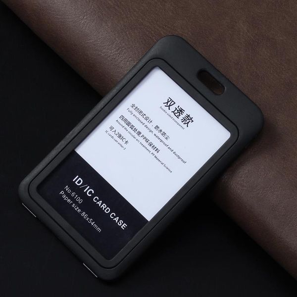 

frames soft rubber tag sleeve badge card pocket with suspension lanyard cord