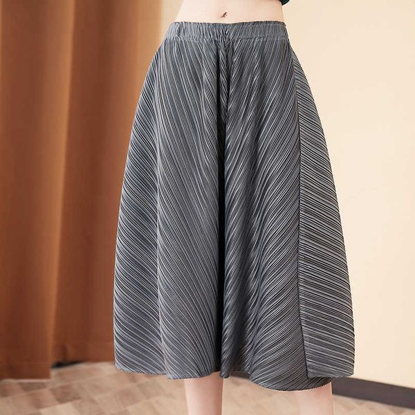 

vanovich wide-leg pants women summer high waist ladies casual solid color elastic female 210615, Black;white