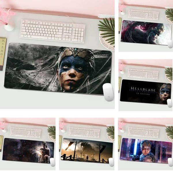 

mouse pads & wrist rests hellblade 2 durable rubber mat pad l large gamer keyboard pc desk computer tablet gaming