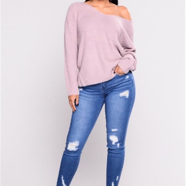 

2021 Spring and Autumn Jeans High Waist Stretch Hole Slim Pants Pencil Leggings, 33-338fj1097