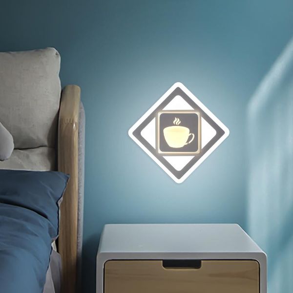 

wall lamp square carved led light creative iron ac100-240v 32w living room bedside stair balcony decoration home