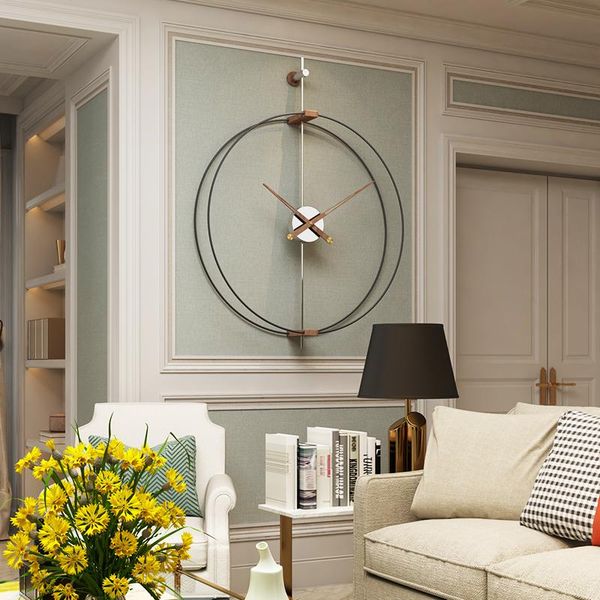 

large wall clock modern design clocks for home decor office iron art watch european style hanging christmas gift