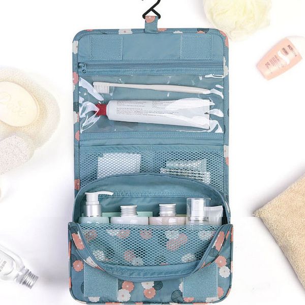

korean wash daisy cosmetic small frh foldable storage hanging travel bag
