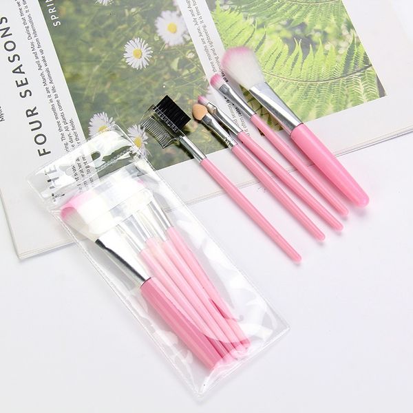 

dhl 5pcs/lot eye shadow foundation eyebrow eyeliner eyelash lip brush makeup brushes cosmetic tool make up set