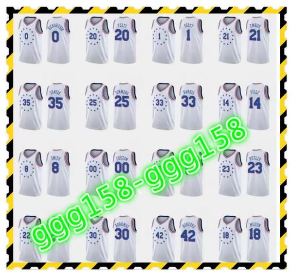 

print men's women kids al horford joel embiid ben simmons jimmy butler shake milton white custom earned basketball jersey, Black;red