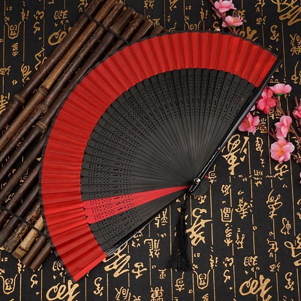 

1pcs chinese style hand fans bamboo handheld dancing folding women girls other home decor