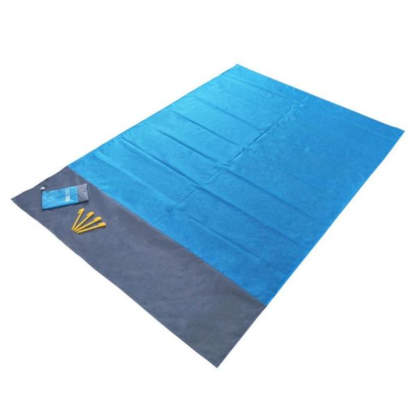 

outdoor pads camping nylon bag waterproof convenient folding picnic mat lawn moisture pad polyester plaid fabric beach