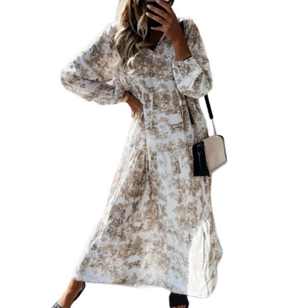 

casual dresses summer women long dress sleeve breathable puff beach sundress 2021 fashion boho ladies vestidos, Black;gray