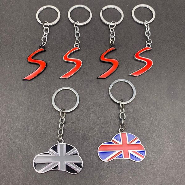 

keychains 10pcs fashion british flag simple style uk keyrings metal, Silver