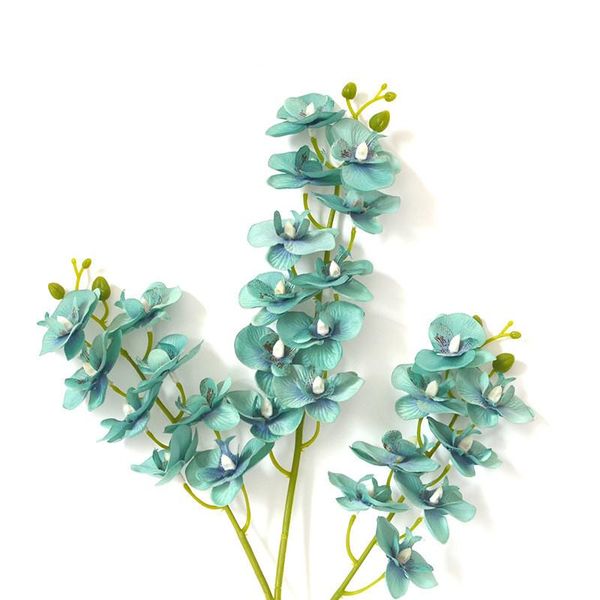 

decorative flowers & wreaths 1 stem silk flower artificial moth orchid butterfly for house home wedding festival decoration 12 colors