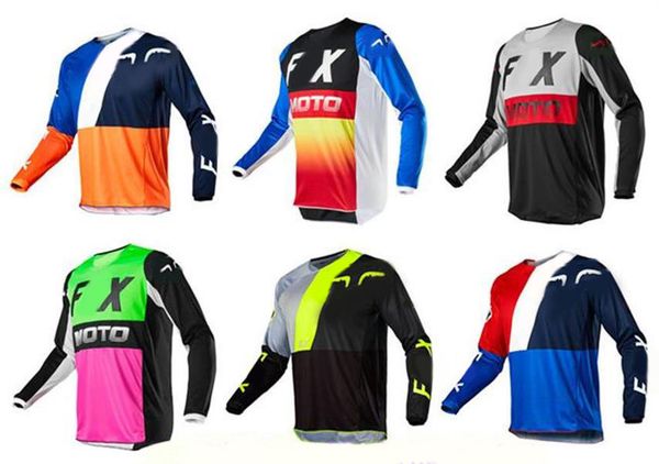 

2021 motorcycle downhill jersey, motocross racing suit long sleeves, polyester quick-drying, the same style is customized