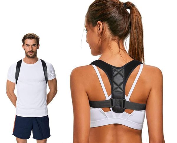 

men's body shapers mens shaper belt male female magnetic posture corrector brace shoulder back support shapewear men corset, Black;brown