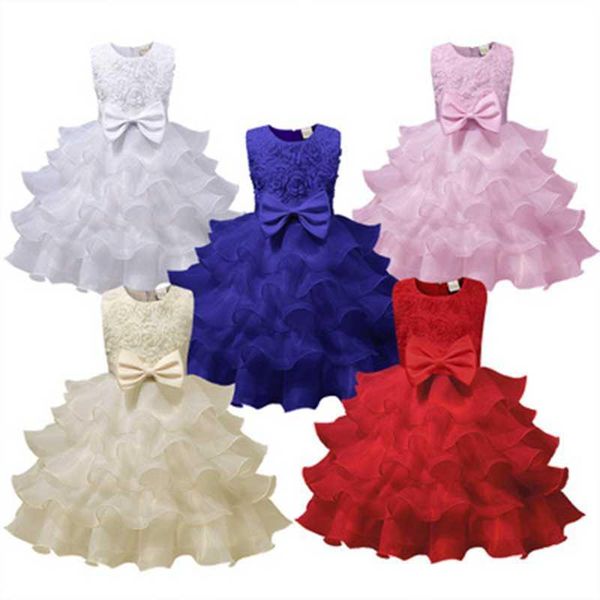 

girl's dresses 0 - 10 years floral girls colors wedding party baby kids birthdays clothing, Red;yellow