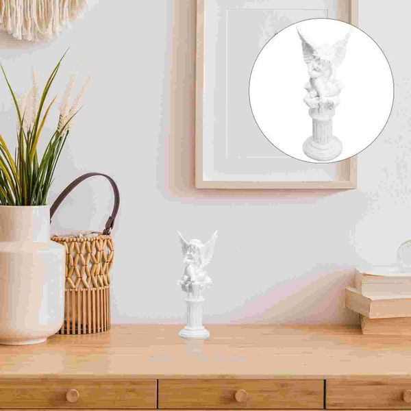

wallpapers 1 set angel shaped resin ornaments doll roman pillar