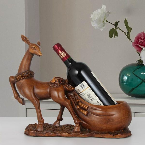 

hooks & rails fawn wine rack decoration deskholder creative gift key storage box