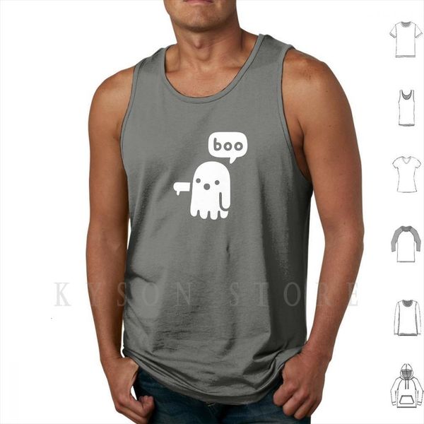 

ghost of disapproval tank vest sleeveless, White;black