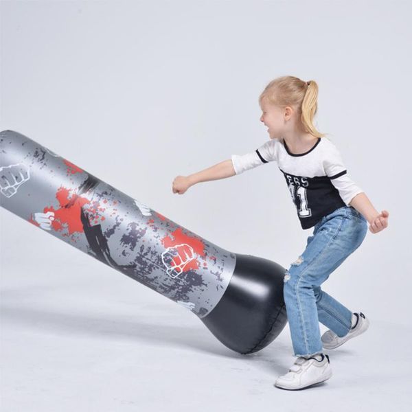 

sand bag inflatable boxing column for kids body building training punching standing sandbag water base gym pressure relief taekwondo