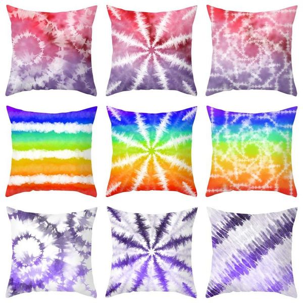 

cushion/decorative pillow watercolor boho waves camo stripe geometry rainbow prints colorful cushion sofa throw