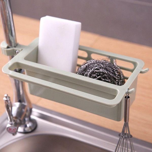 

faucet clip drain rack sink storage basket rags dish sponge soap holder shower caddy shelf kitchen accessories organizer hooks & rails