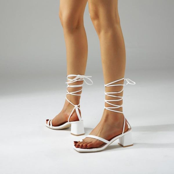 

sandals beige heeled 2021 women's large size ladies shoes summer med black lace up big fashion comfort girls medium casual b