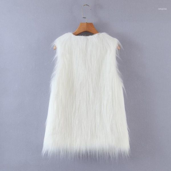 

winter coat vest for women in solid color vintage fringed bomber jacket sleeveless v-neck cardigan women1, Black;white