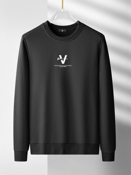 

men screw & slogan graphic pullover 29b1#, Black