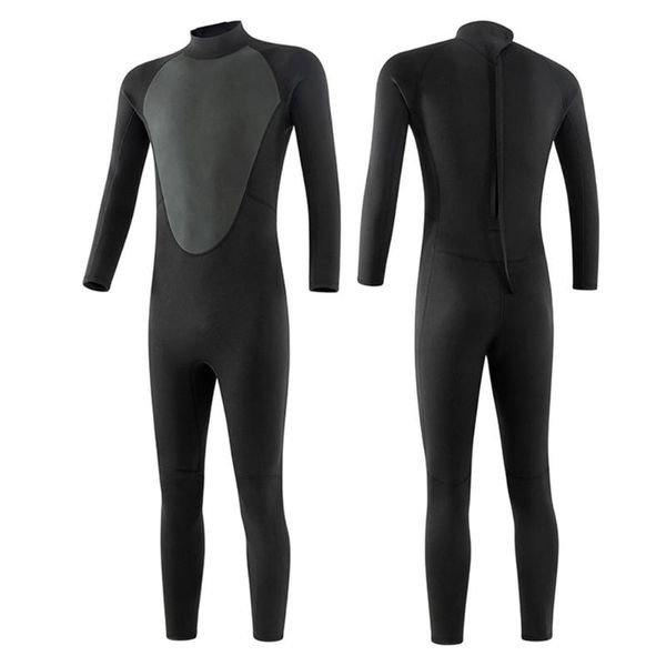 

swim wear diving wetsuit men 3mm ultra stretch neoprene full body suit back zip swimsuit swimming surfing kayaking equipment