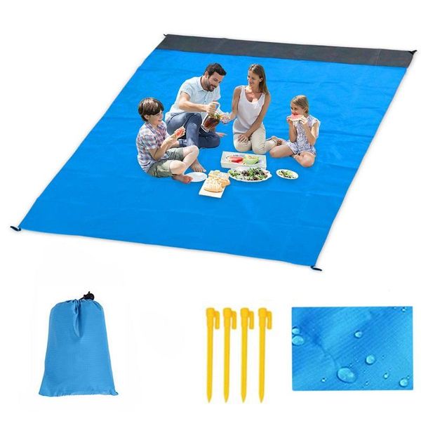 

outdoor pads rooxin 2m*2.1m waterproof beach blanket portable picnic mat camping ground mattress bed sleeping pad