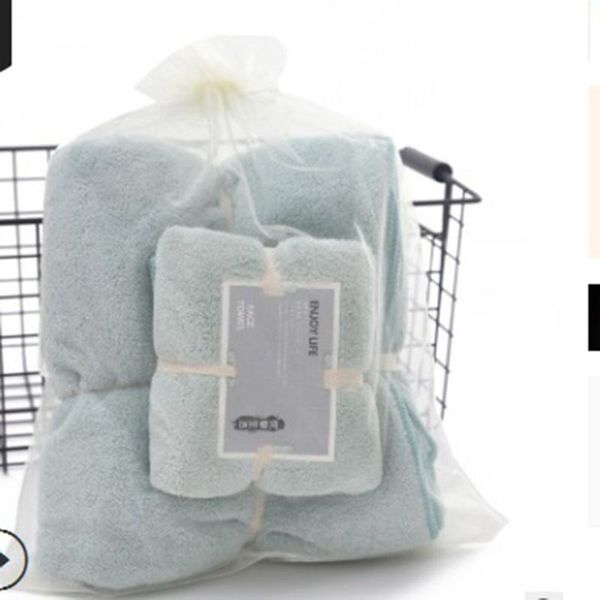 

towel 2pcs/set face towel+ bath cotton soft absorbent household travel gym sport camping swimming pool quick dry