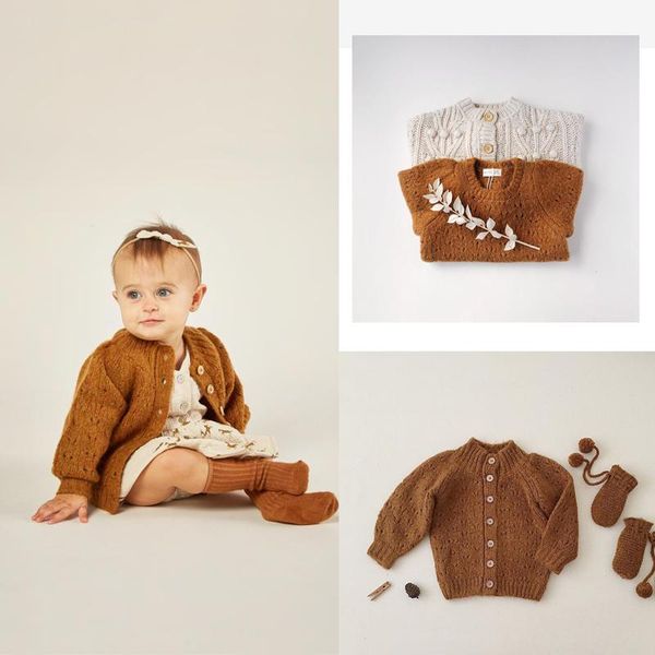 

brand autumn kids 8%mohair sweaters for boys girls cute knit cardigan baby toddler child cotton outfits clothes pullover, Blue