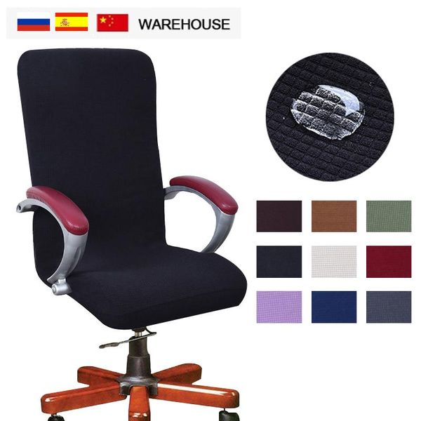 

colors modern spandex computer chair cover 100% polyester elastic fabric office easy washable removeable covers