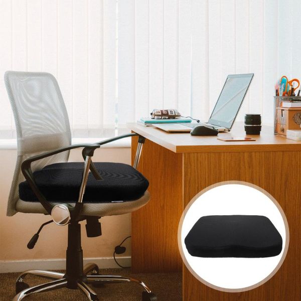 

carpets 1pc car seat pad office chair cushion sponge (black)