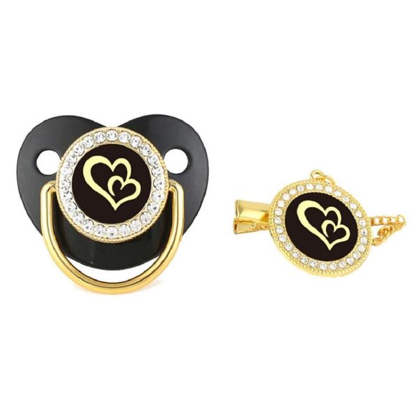 

baby pacifier and clips bpa silicone nipple gold bling of born dummy pacifiers#