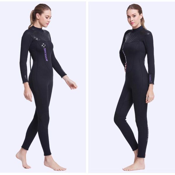 

wetsuit 5mm/3mm wetsuits women diving suits zipper sleeve neoprene surf wet suit jumpsuit full bodysuit kayak woman swim wear