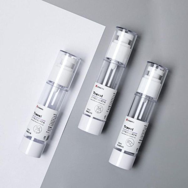 

1pc bathroom liquid soap dispenser container spray bottle portable travel packing press for cosmetic cream lotion