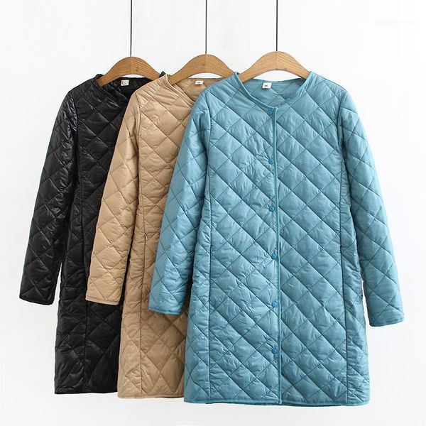

plus size women hooded cotton coat 2021 winter casual round neck single-breasted mid-length warm overcoat abrigo mujer 4xl m609 women's, Black