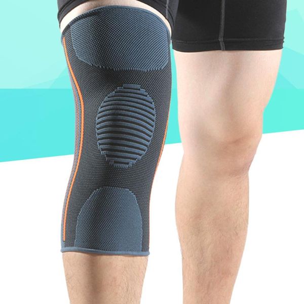

1pc nylon elastic sports knee pads breathable support brace running fitness hiking cycling protector size (green ora elbow &, Black;gray