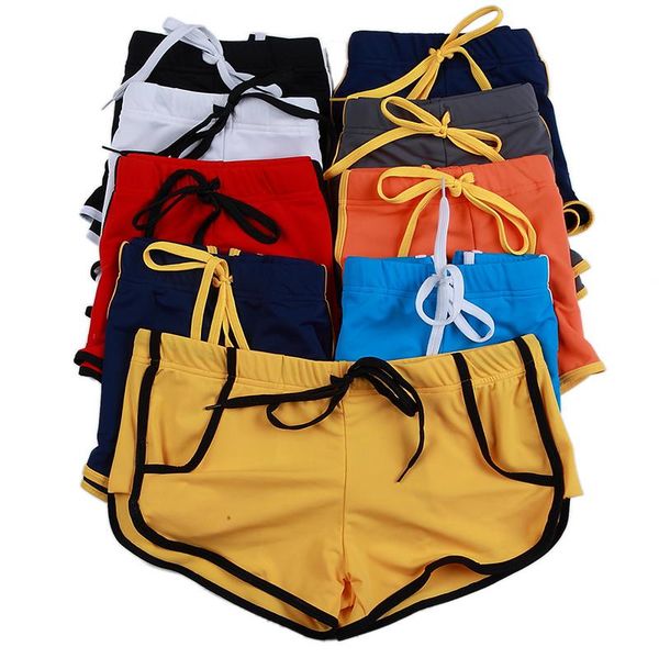 

men's shorts 2021 summer swimwear men swimsuit swimming trunks boxer short mens swim beach surf board wear sunga suit, White;black