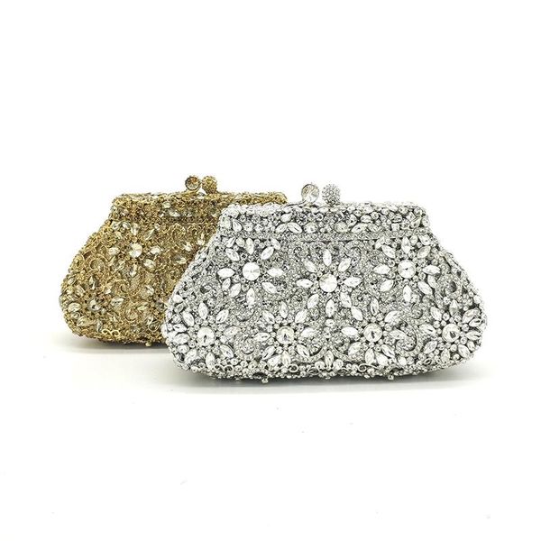 

evening bags elegant design clutch women party bag diamonds wallet shape crystal purses bridal wedding clutches