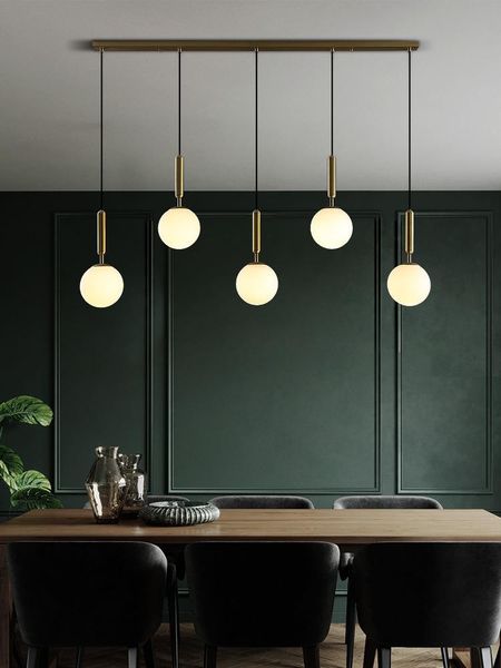 

chandeliers modern led dining room chandelier lighting restaurant bar copper color hanging lights kitchen island pendant lamps