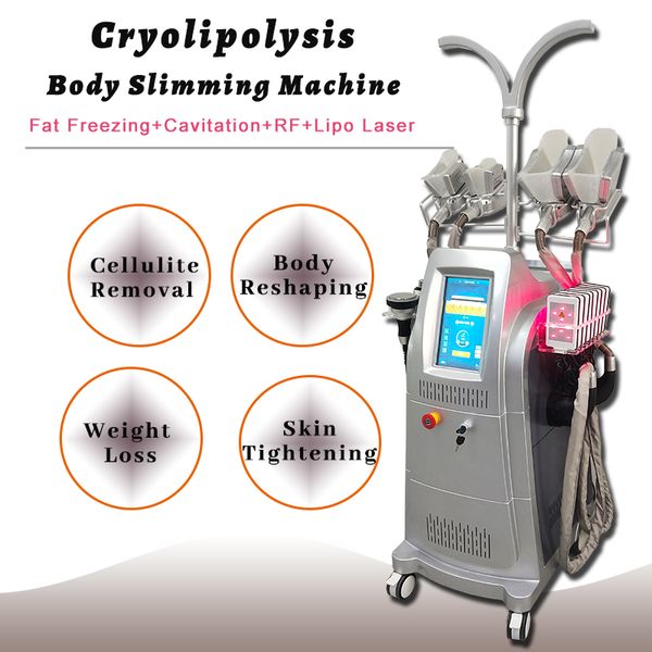 

six polar rf handle skin tightening slimming machine 4 cryo handles cryolipolysis body shaping machines