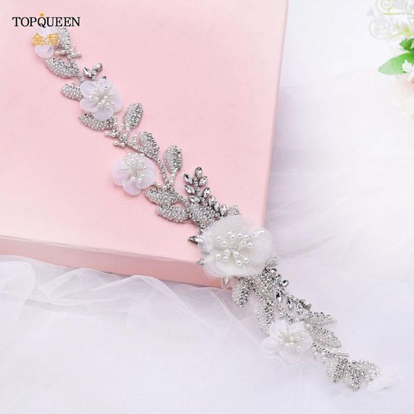 

wedding sashes ueen s13 rhinestone applique with fix clear crystal flower patches fabric for dress beads drop crafting, White