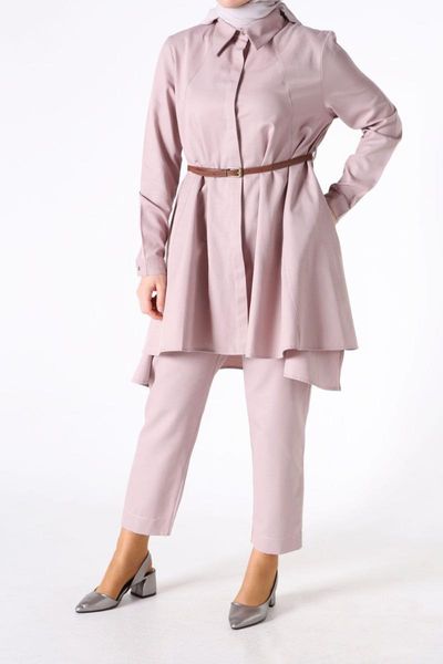

women's tracksuits belted hijab suit, Gray
