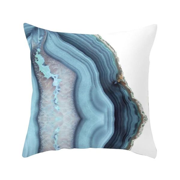 

cushion/decorative pillow 2021 pillowcase living room study abstract blue printing peach skin simple fashion cushion car