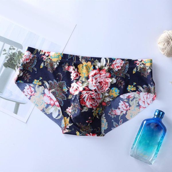 

underpants men underwear printed briefs seamless low rise panties underpant fashion funny gays clothes sissy pantied inmitate lingerie, Black;white