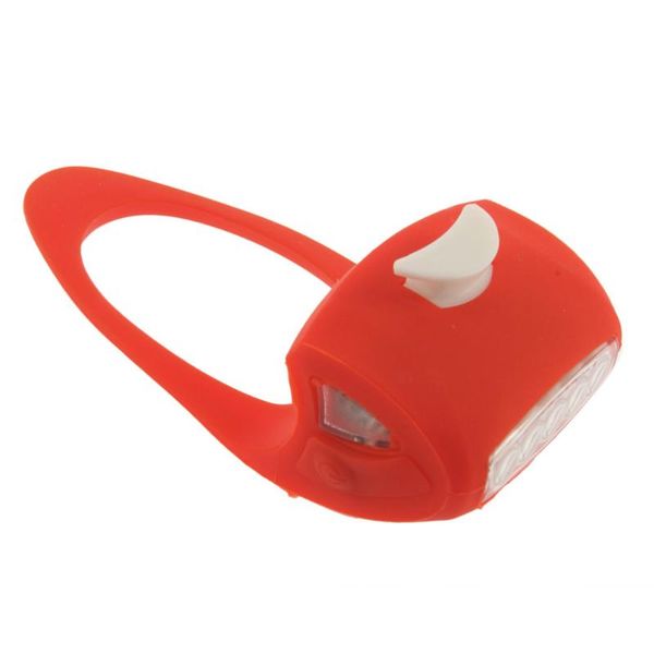 

bicycle 7 led silicone super frog head front lamp warning rear light bike lights