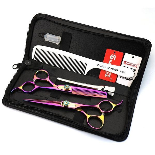 

hairdressing scissors 6 inch barber hair set precision supplies chunker haircuts fine1