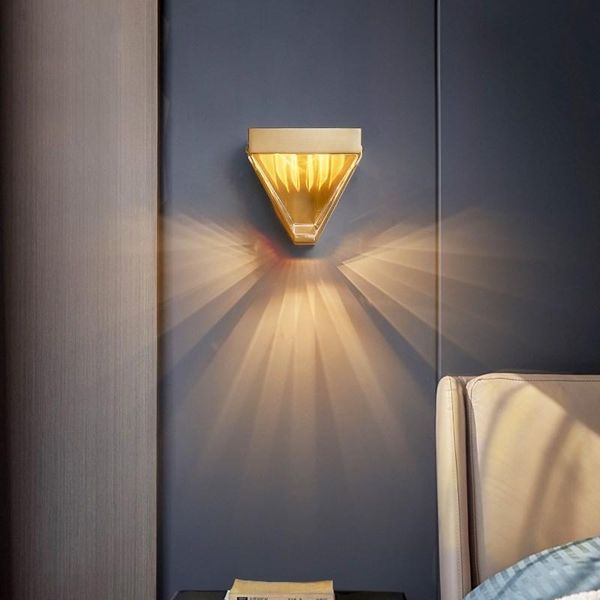 

wall lamps light luxury postmodern crystal bedside lamp bedroom living room simple corridor aisle american