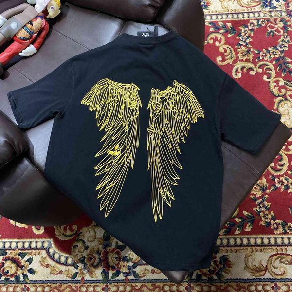 

fashion t shirt b family short sleeve eagle gilded wings lovers, White;black