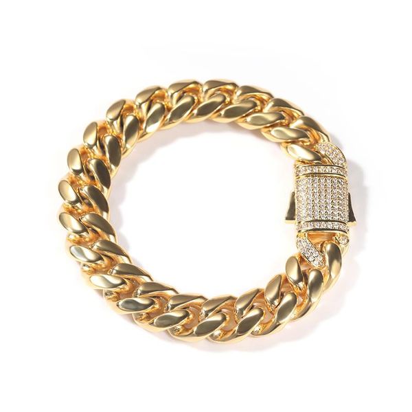 

link, chain designer fashion bling hip hop bracelet, Black